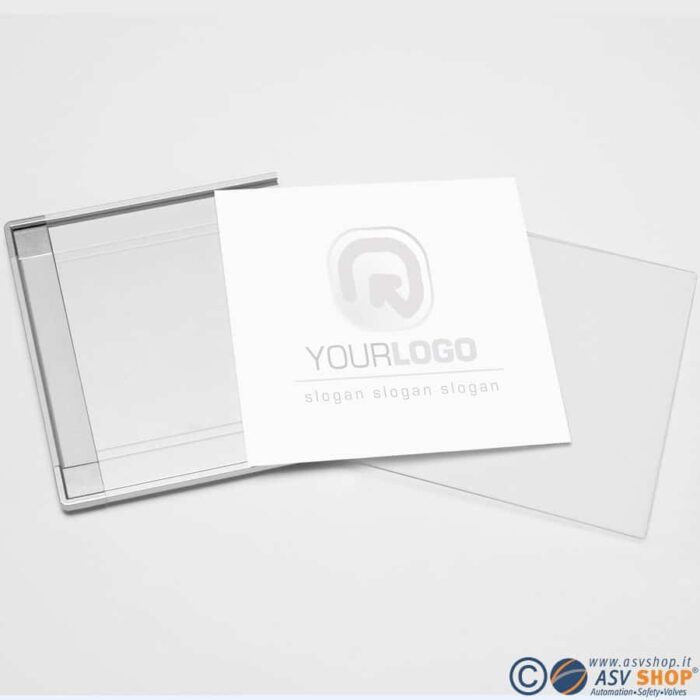 Porta informazioni modulare con cornice plexiglass